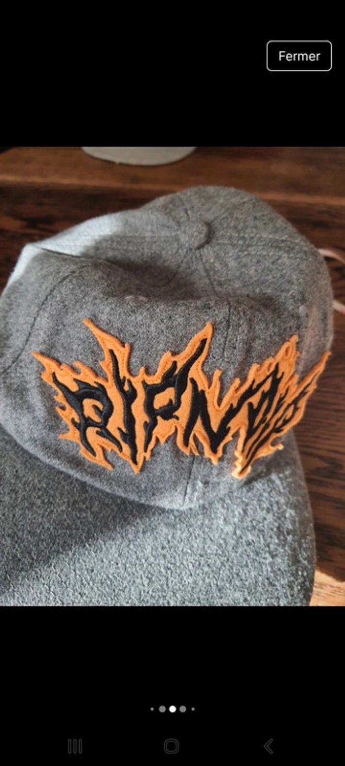 Casquette grise Ripndip réglable 50% laine - photo numéro 12