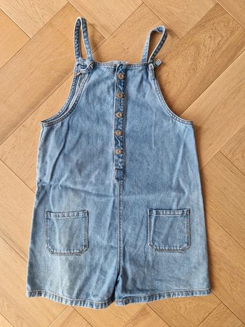 Combinaison courte en jean bleu 12 ans Vertbaudet