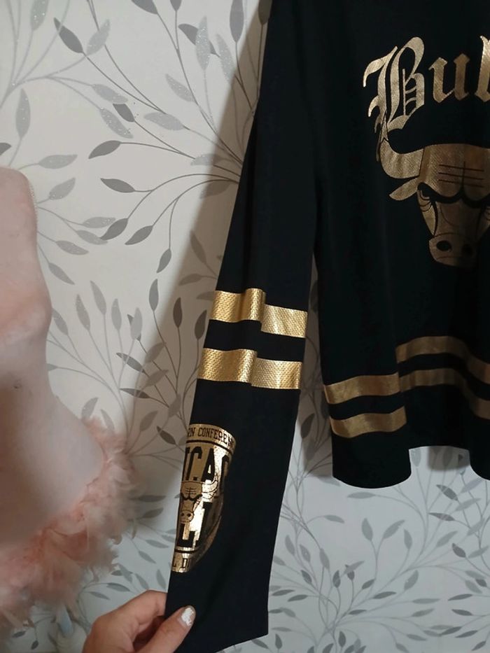 🍍 Tee-shirt ML garçon NBA taille XS oversize - photo numéro 3