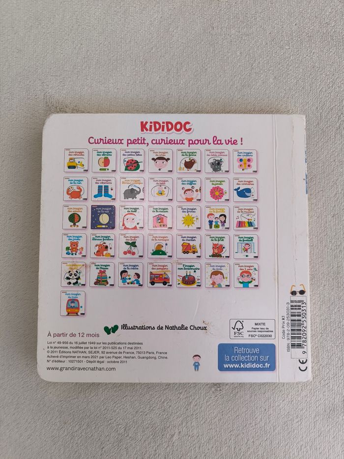 Livre Kididoc Mon imagier des vêtements Nathan - photo numéro 3