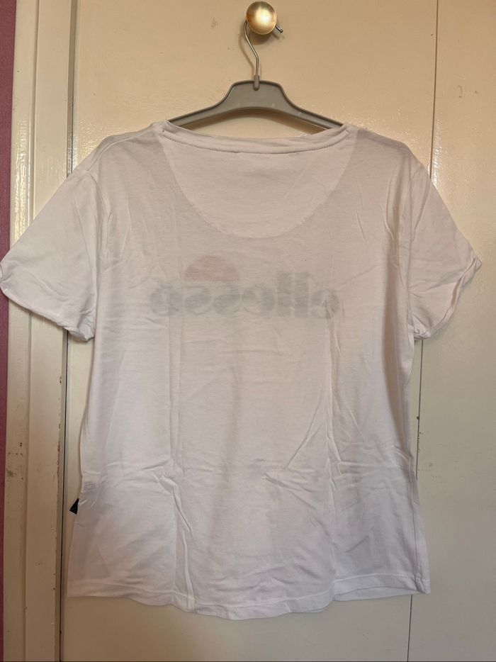 Tee shirt blanc ellesse femme L - photo numéro 3