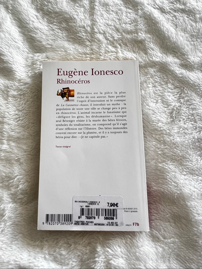 Eugène inoesco, rhinocéros - photo numéro 2