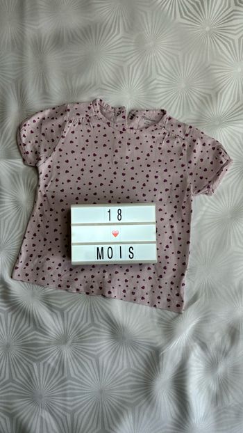 Tee-shirt manches courtes 18 mois ou 81 cm