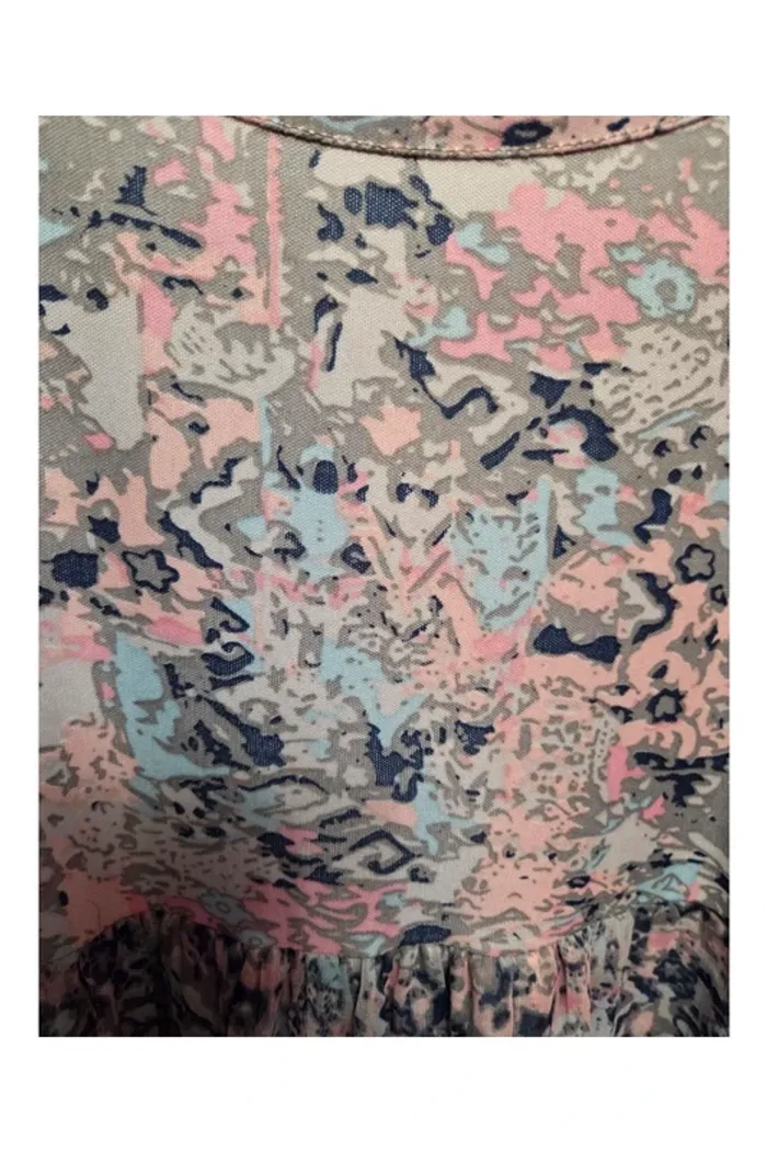 Robe été en voile doublée extensible Bleu bonheur T50 - photo numéro 6