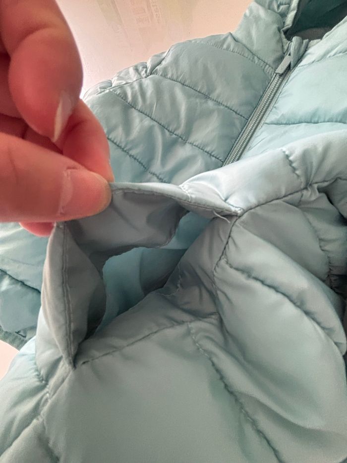 Doudoune fine bleu clair - photo numéro 9