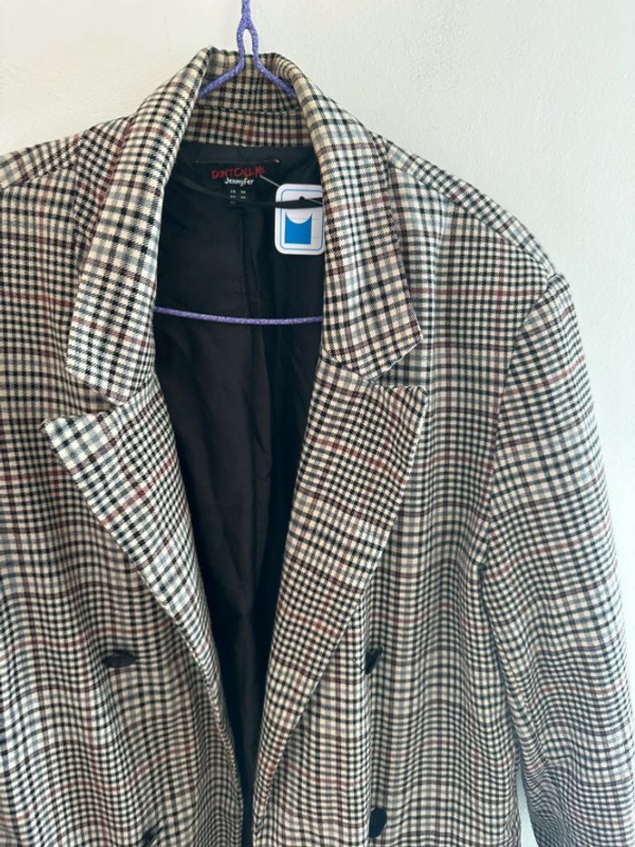 Blazer long à carreaux, Jennyfer taille M - photo numéro 3