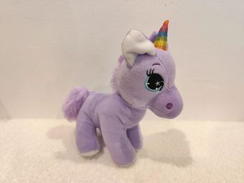 Peluche licorne violet 20cm