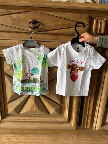 Lot de 2 T-shirt - 6 mois