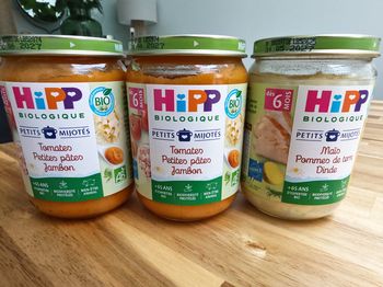 Lot 3 petits pots Hipp biologique 6 mois 