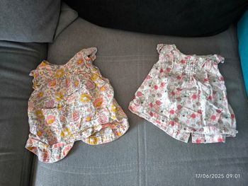 Lot 2 T-shirt MC 1 mois