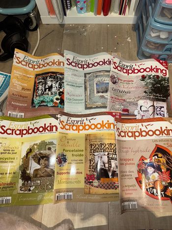 Lot magazines esprit scrapbooking