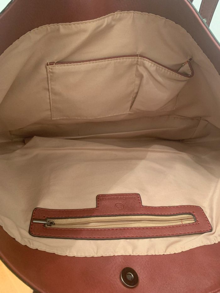 Sac simili cuir Lulu castagnette - photo numéro 2