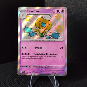 Carte pokémon neuve 🇨🇵 Grodrive 156/091 Shiny Destinée de Paldea 
