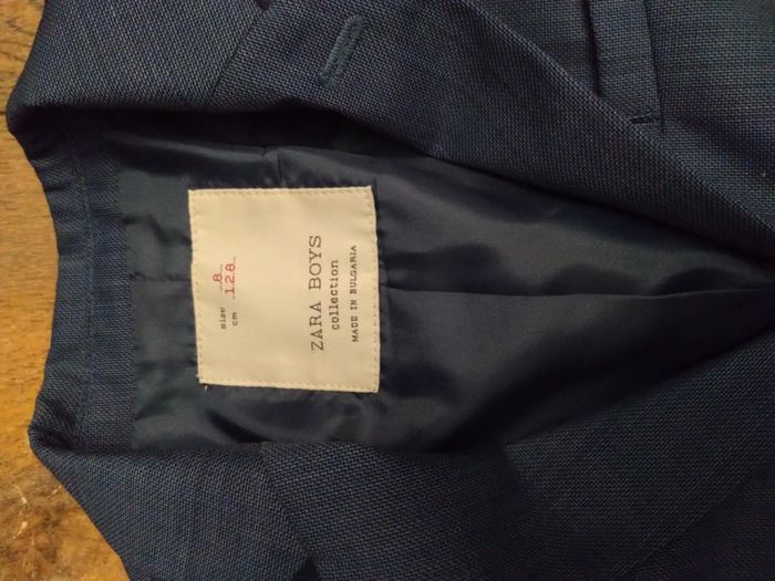 Blazer garçon Zara bleu – T8 ans - photo numéro 2