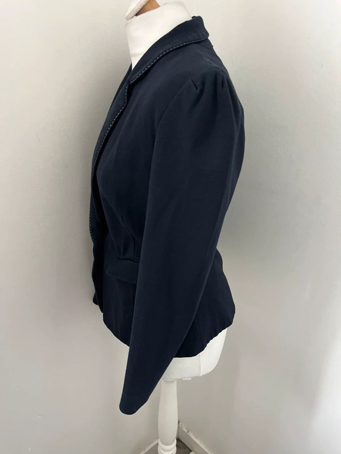 Veste blazer marine cintrée Ikks M - photo numéro 4