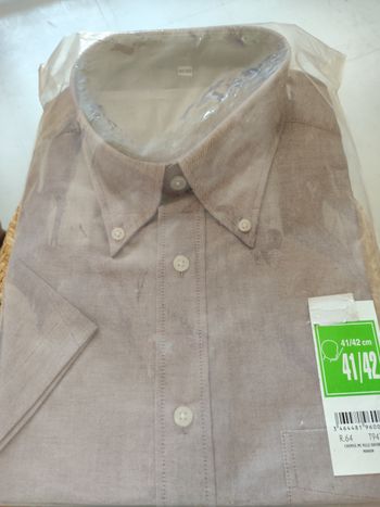 Chemise homme neuve confort MC dans emballage 41/42 