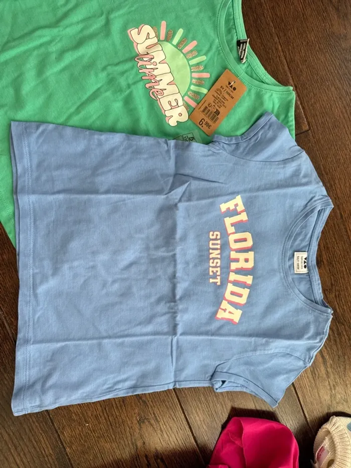 Lot de deux t shirt fille - photo numéro 2