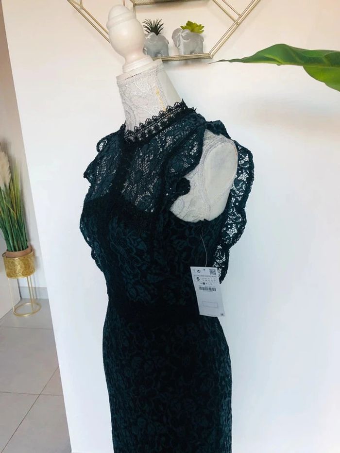 Robe chic dentelle Zara taille S - photo numéro 7