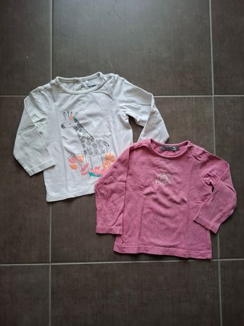 Lot 2 t shirts manches longues