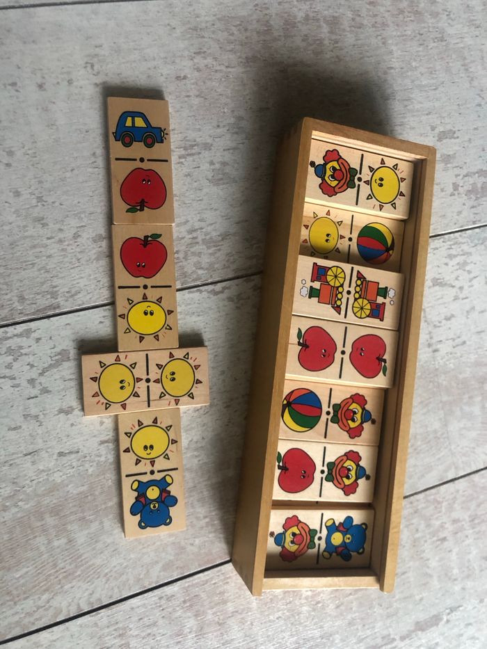 Jeu éducatif en bois - dominos - photo numéro 2
