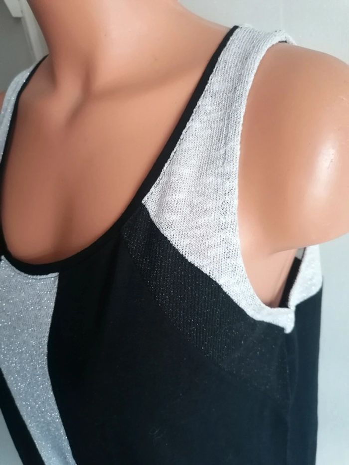 Tee-shirt Morgan L noir et gris - photo numéro 3