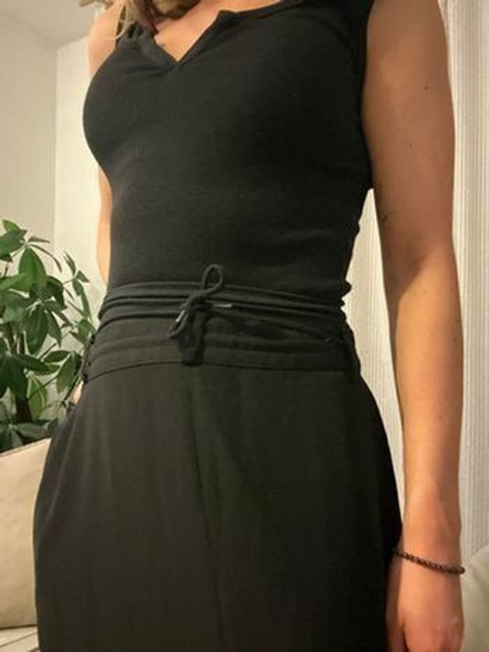 Jupe longue échancré élégante noir taille L - photo numéro 3