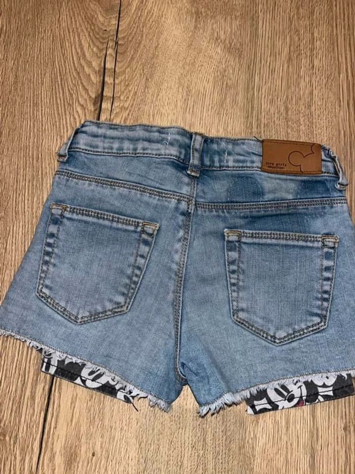Short Zara en jean Mickey 6 ans fille - photo numéro 4