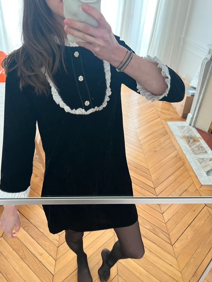 Robe velours col Claudine XS - photo numéro 5