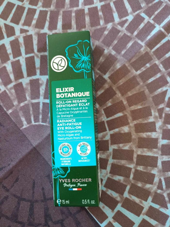 elixir botanique Roll-On Regard Défatigant Éclat 15ml yves