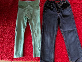 Lot jean et legging 6 ans