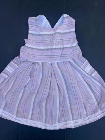 Robe, tartine et chocolat, taille six mois