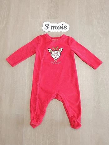 Pyjama bébé fille taille 3 mois