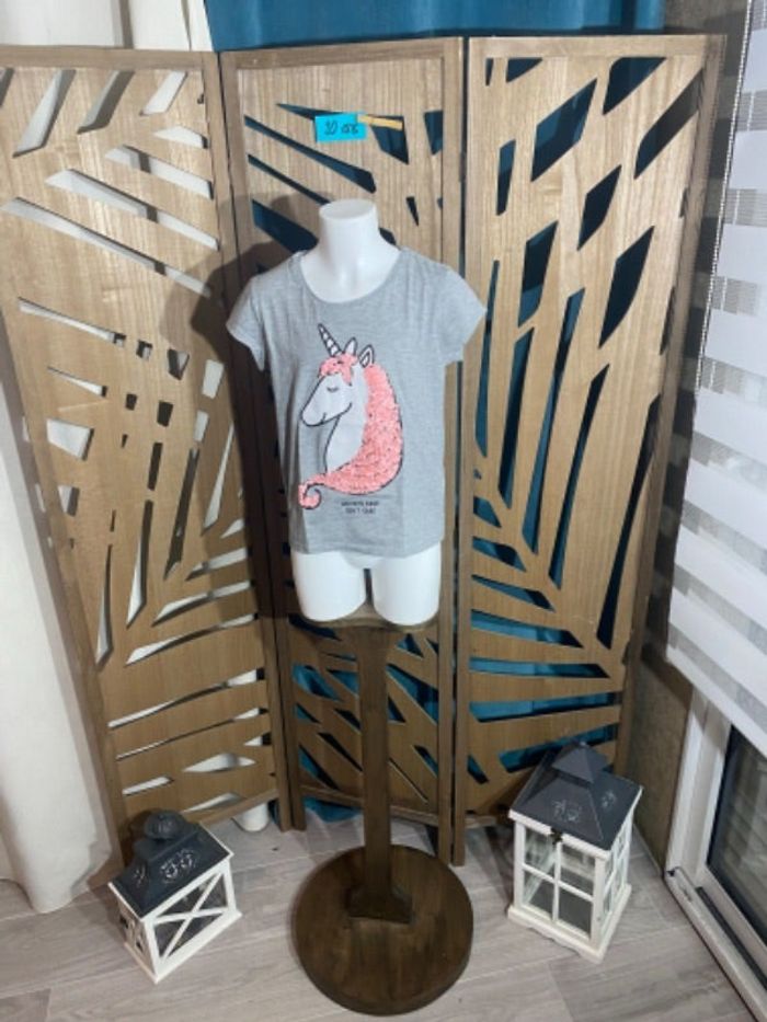 t-shirt fille 10ans motif licorne