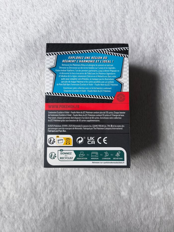 Pokémon EV10.5 : Bundle 6 Boosters Foudre Noire - photo numéro 2