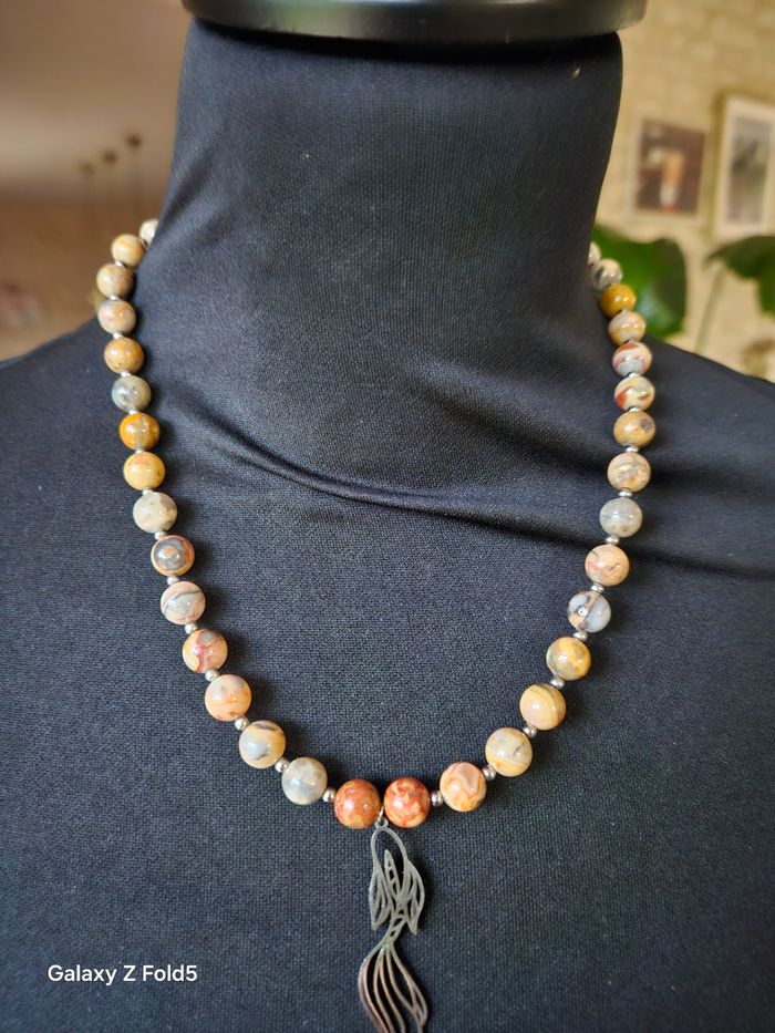 Collier en agate crazy lace 🤩 - photo numéro 2