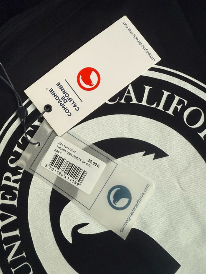 Compagnie de Californie - Tee-shirt "Hollywood" Bleu marine, taille M - photo numéro 2