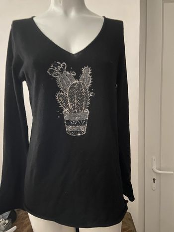 Pull col V version féminin