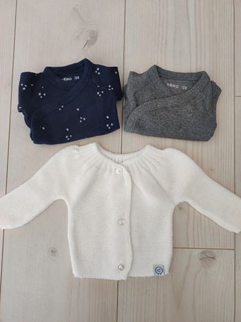 Lot bodies gilet de naissance