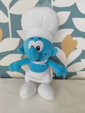 Peluche Schtroumpf cuisinier