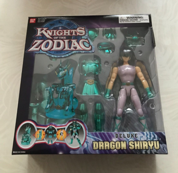 2003 BANDAI KNIGHTS OF THE ZODIAC DELUXE Dragon Shiryu Seiya