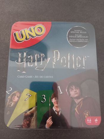 Jeu de carte UNO version Harry Potter Dans une boîte en fer / métallique