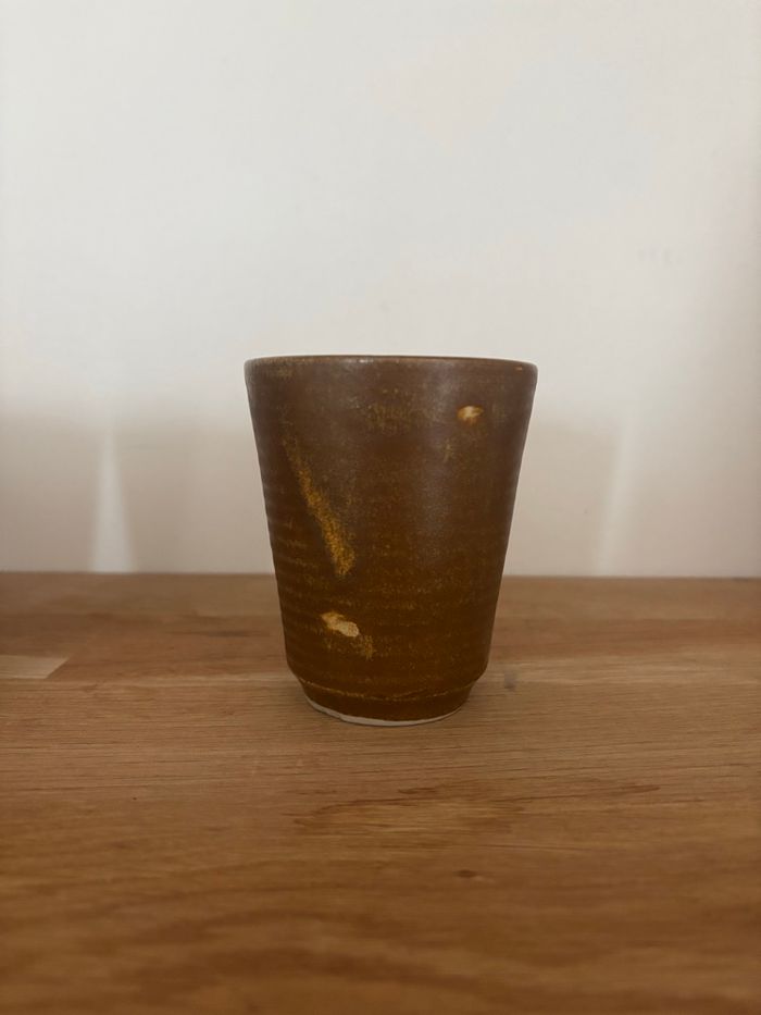 Vintage lot de 4 gobelets en grès - photo numéro 4