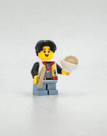 Lego Figurines Nouvel An Chinois : Garçon / Enfant et son bol de Ravioles - NEUF