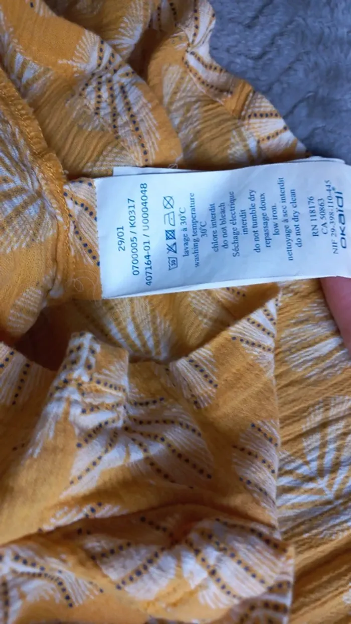 Jupe short jaune okaïdi t6 - photo numéro 6