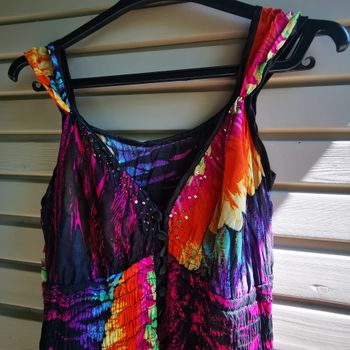 robe multicolore femme