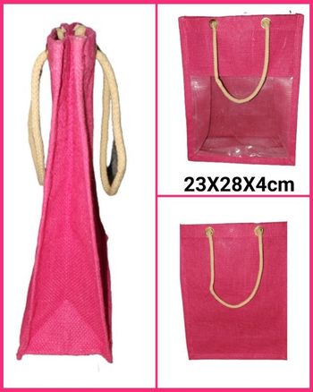 Pochette toile de jute