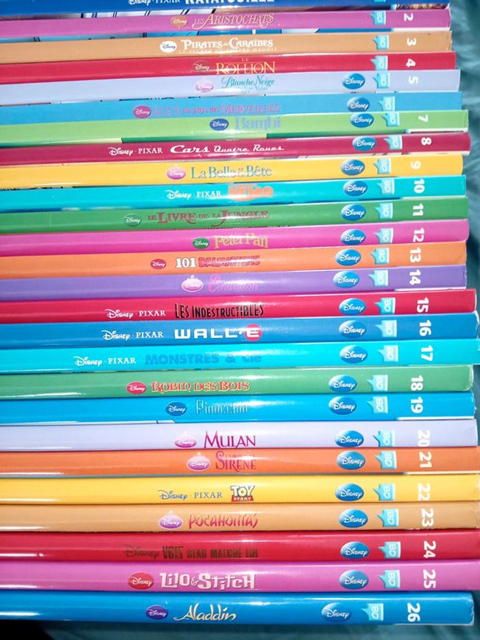 Collection complète 26 BD Grands Classiques Disney