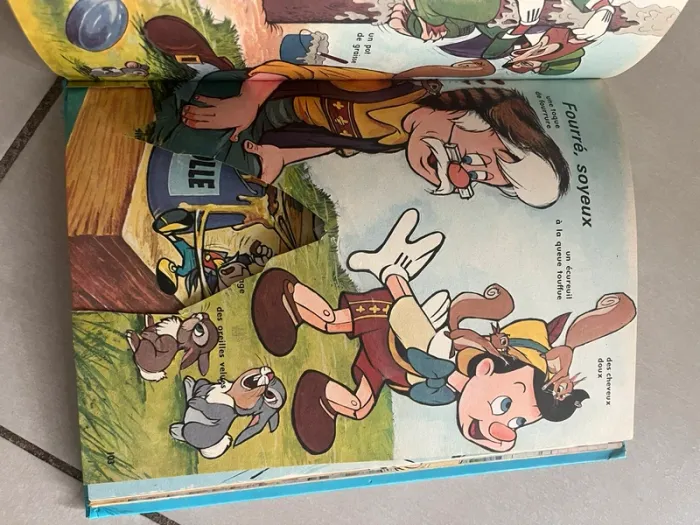 Lot de 3 livres vintage pour apprendre Disney Mickey adjectifs, contraires et verbes, - photo numéro 4