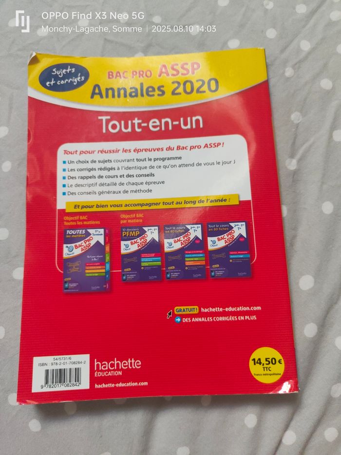 Bac pro ASSP tout-en-un Annales 2020 Réduction jusqu'à -70% - photo numéro 2