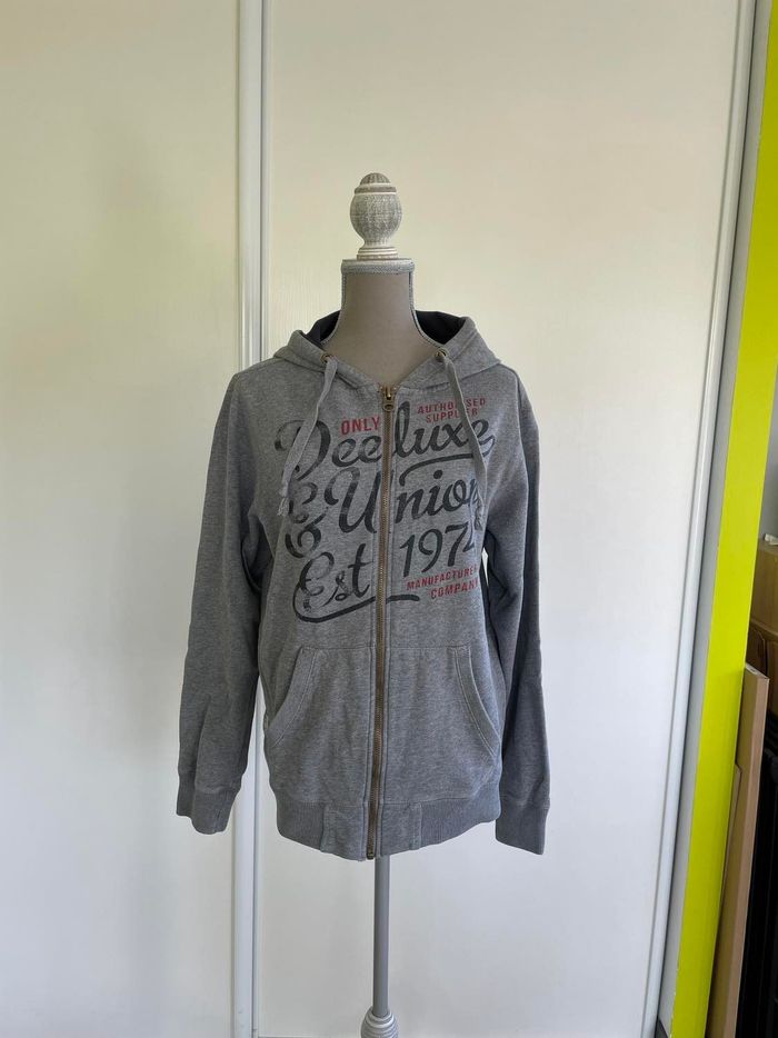 Gilet sweat à capuche